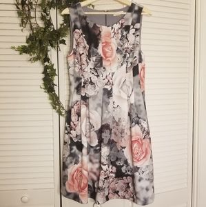 Calvin Klein floral sleeveless dress